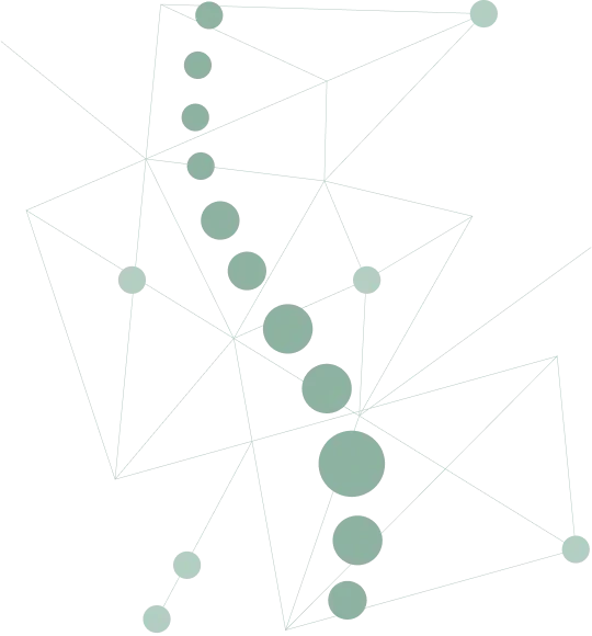 Gitterstruktur mit Punkten
