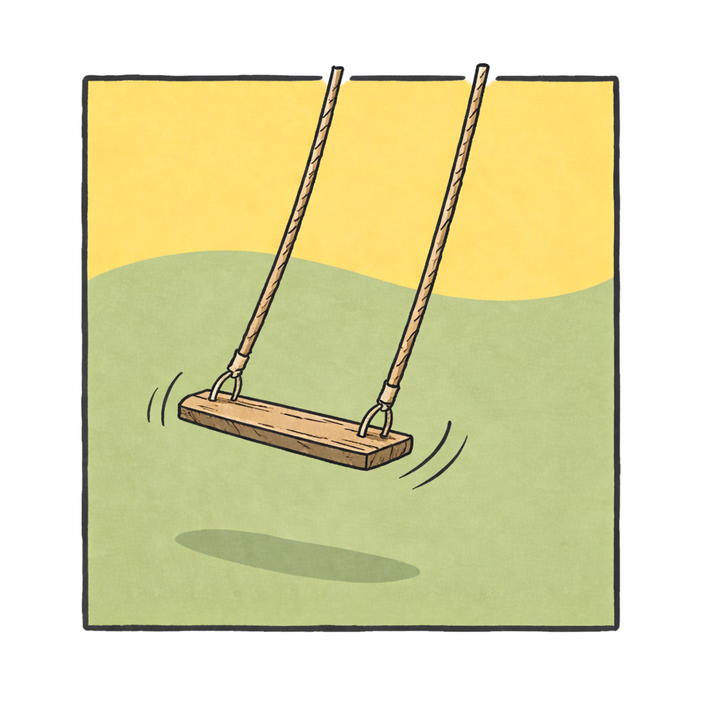 Schwingende Schaukel